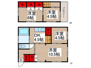 柏市豊住２丁目戸建の物件間取画像